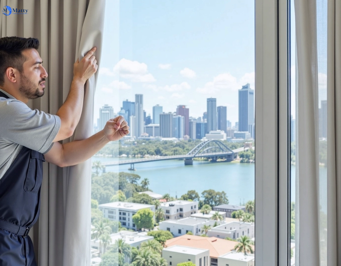 Professional curtain steam cleaning service dulwich-hill-nsw QLD by Matty Curtain Cleaning